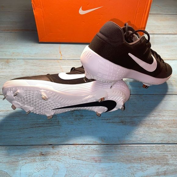 New Multiple Sizes Nike Alpha Huarache Elite 2 Low Baseball Cleats AJ6873 001 - Picture 2 of 3